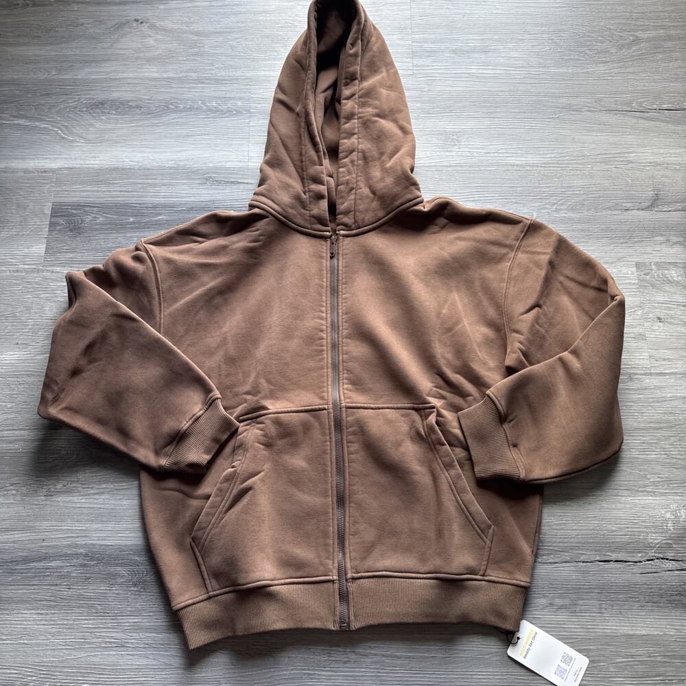 Glowmode Heavyweight Oversized Hoodie, Brown, Medium